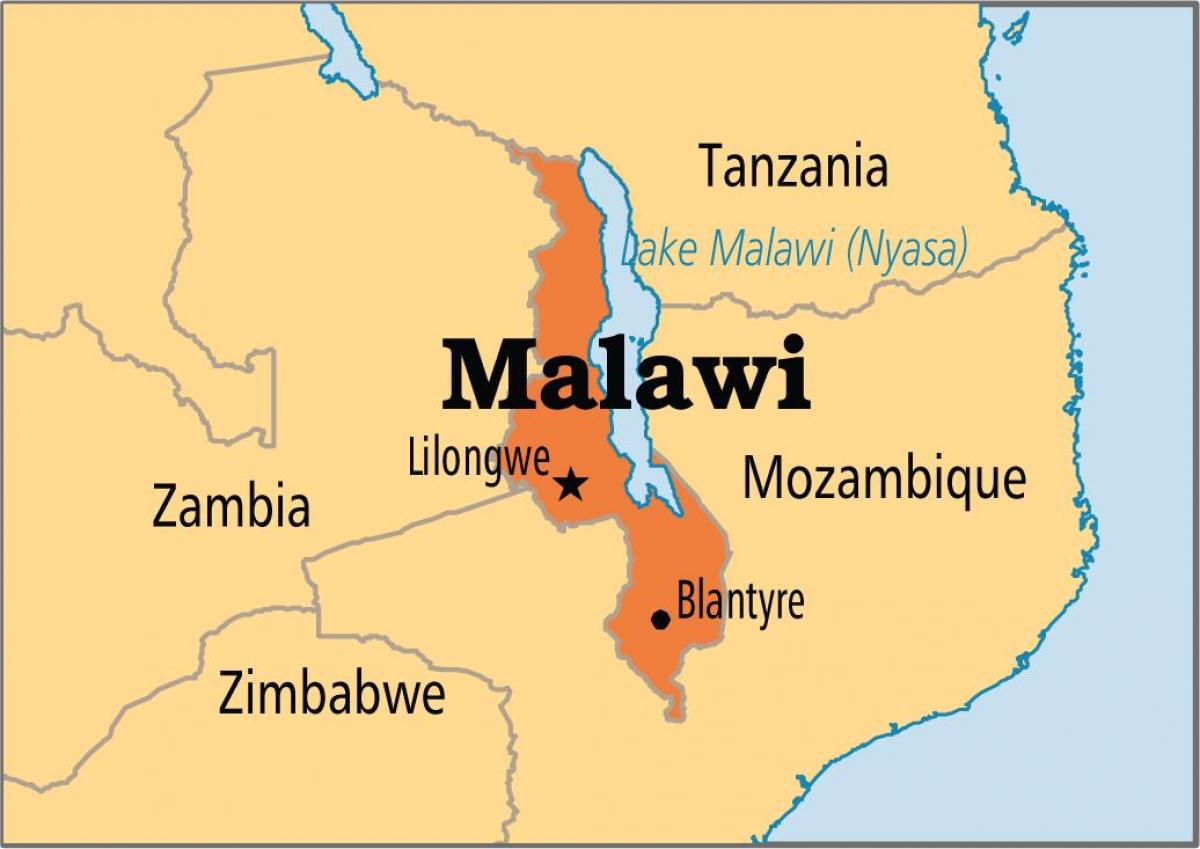 karte lilongwe Malāvija